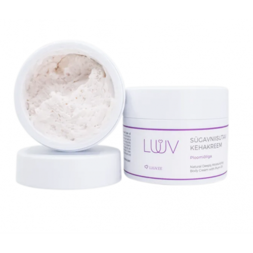 Luuv Deeply Moisturizing Body Cream with Plum Oil  kūno kremas