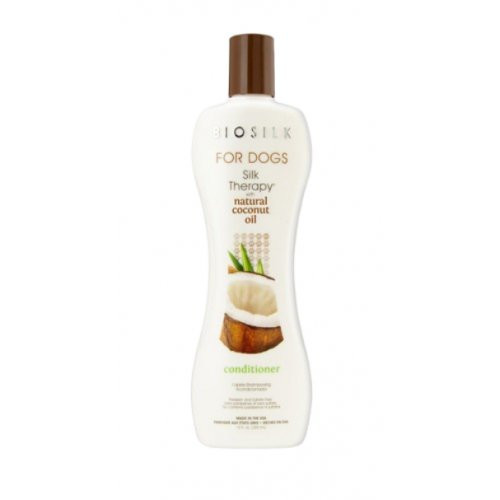 Drėkinamasis kondicionierius šunims su kokosų aliejumi ir šilko proteinais For Dogs Silk Therapy Coconut Oil Conditioner 355ml