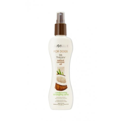 Kondicionuojantis ir kailio iššukavimą lengvinantis purškiklis šunims su kokosų aliejumi Silk Therapy Coconut Oil Conditioning Detangling Spray 207ml