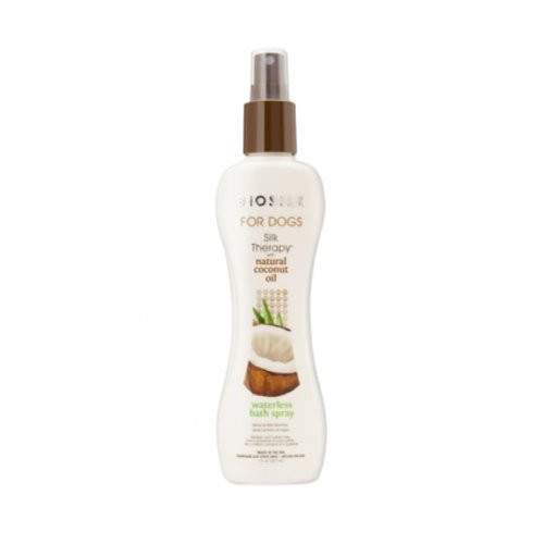 Nenuskalaujamas šampūnas-purškiklis šunims su kokosų aliejumi Silk Therapy Coconut Oil Waterless Bath Spray 207ml