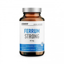 Iconfit Geležies bisglicinatas su vitaminu C Ferrum Strong  60 mg
