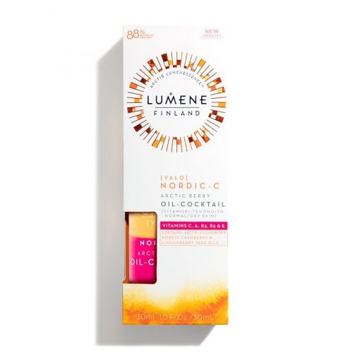 Lumene Dvifazis veido aliejus švytėjimui Nordic-C [Valo] Arctic Berry Oil-Cocktail