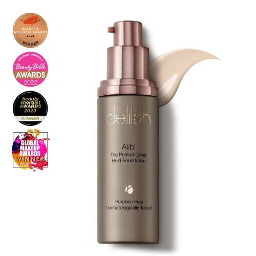 Delilah Gerai maskuojantis skystas makiažo pagrindas Alibi The Perfect Cover Fluid Foundation