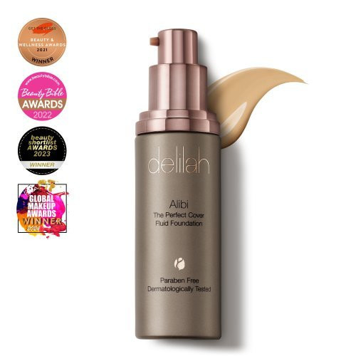Delilah Gerai maskuojantis skystas makiažo pagrindas Alibi The Perfect Cover Fluid Foundation
