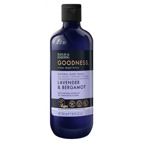 Levandų ir bergamočių aromato kūno prausiklis Goodness Sleep Body Wash 500ml