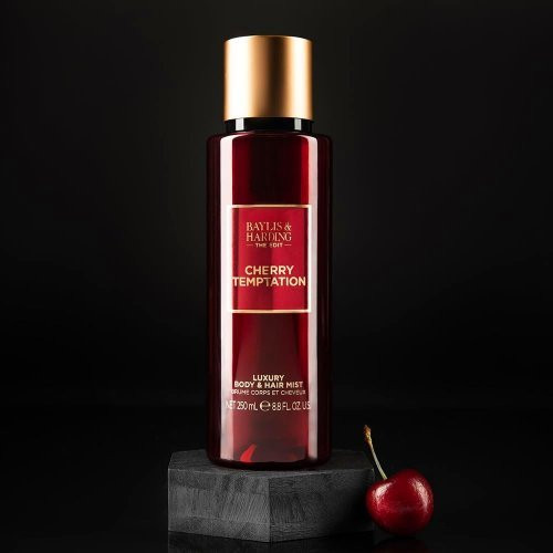 Baylis & Harding Kvapioji kūno ir plaukų dulksna The Edit Cherry Temptation Body & Hair Mist