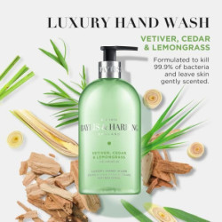Baylis & Harding Antibakterinis skystas rankų muilas Vetiver, Cedar & Lemongrass Anti-Bacterial Hand Wash