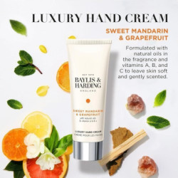 Baylis & Harding Drėkinamasis rankų kremas Sweet Mandarin & Grapefruit Luxury Hand Cream