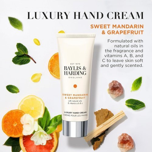 Baylis & Harding Drėkinamasis rankų kremas Sweet Mandarin & Grapefruit Luxury Hand Cream