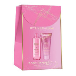 Baylis & Harding Kūno priežiūros rinkinys Jojoba, Vanilla & Almond Oil Luxury Body Pamper Duo Gift Set