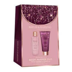 Baylis & Harding Kūno priežiūros rinkinys Wild Cherry & Vanilla Luxury Body Pamper Duo Gift Set