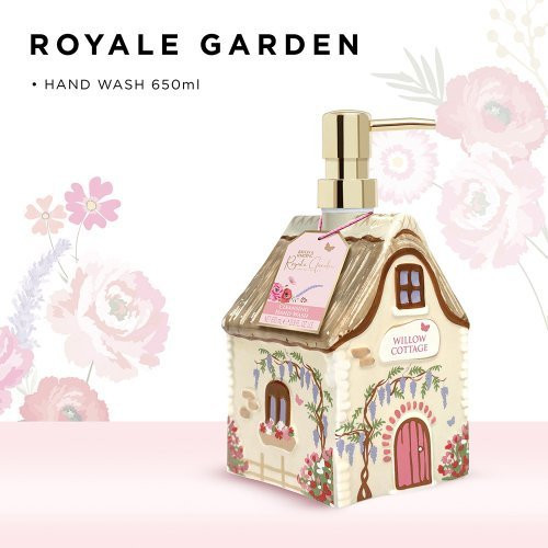 Baylis & Harding Skystas rankų muilas keraminiame namelyje Royale Garden Luxury Ceramic Handwash Gift
