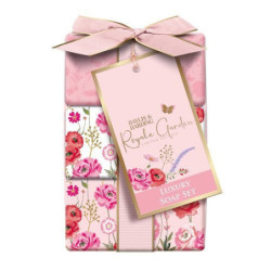 Baylis & Harding Kietųjų muilų rinkinys Royale Garden Luxury Wrapped Soaps Gift Set