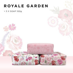 Baylis & Harding Kietųjų muilų rinkinys Royale Garden Luxury Wrapped Soaps Gift Set