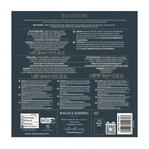 Baylis & Harding Kūno priežiūros rinkinys Boudoire Luxury Drum Gift Set