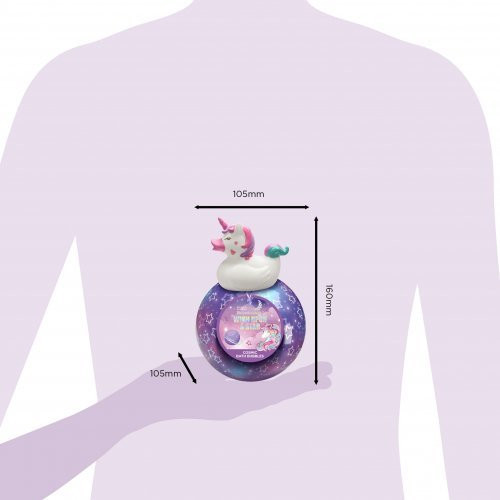 Baylis & Harding Vonios putos su vienaragiu Beauticology Cosmic Unicorn Globe Bath Bubbles Gift