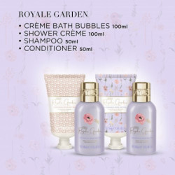 Baylis & Harding Kūno ir plaukų priežiūros dovanų rinkinys Royale Garden Lavender & Rosehip Tea Luxury Wash Bag Gift Set