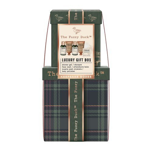Kūno, veido ir plaukų priežiūros rinkinys vyrams The Fuzzy Duck Bergamot, Hemp & Sandalwood Luxury Gift Box Gift Set