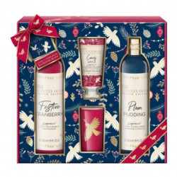 Baylis & Harding Kūno priežiūros rinkinys su kvapiąja žvake The Fuzzy Duck Winter Wonderland Luxury Candle Gift Set