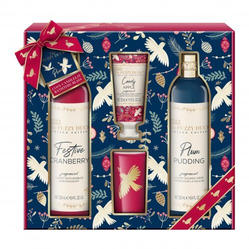 Baylis & Harding Kūno priežiūros rinkinys su kvapiąja žvake The Fuzzy Duck Winter Wonderland Luxury Candle Gift Set