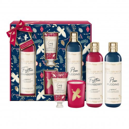 Baylis & Harding Kūno priežiūros rinkinys su kvapiąja žvake The Fuzzy Duck Winter Wonderland Luxury Candle Gift Set