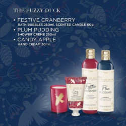 Baylis & Harding Kūno priežiūros rinkinys su kvapiąja žvake The Fuzzy Duck Winter Wonderland Luxury Candle Gift Set