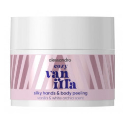 Alessandro Vanilės kvapo rankų ir kūno šveitiklis Cozy Vanilla Silky Hands & Body Peeling
