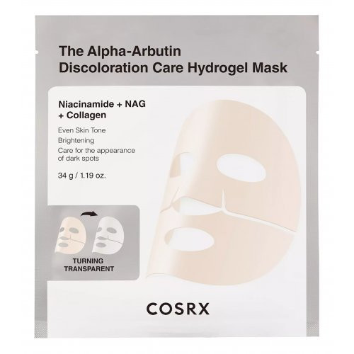 Skaistinamoji hidrogelinė veido kaukė The Alpha-Arbutin Discoloration Care Hydrogel Mask 1 vnt.