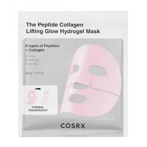 Stangrinamoji hidrogelinė veido kaukė The Peptide Collagen Lifting Glow Hydrogel Mask 1 vnt.