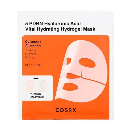 Drėkinamoji hidrogelinė veido kaukė 5 PDRN Hyaluronic Acid Vital Hydrating Hydrogel Mask 34g