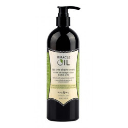 Hemp Seed Skutimosi kremas su arbatmedžių aliejumi Miracle Oil Tea Tree Shave Cream