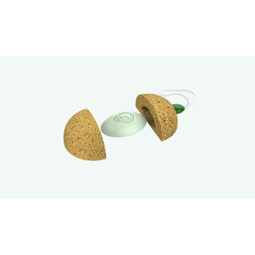 Kempinė su putojančiu prausikliu Foamie Sponge + Shower Care Inside Aloe Spa 93g