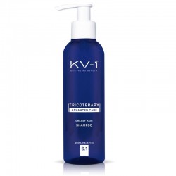 Stiprinamasis plaukų šampūnas KV-1 GREASY HAIR SHAMPOO 6.1 200ml