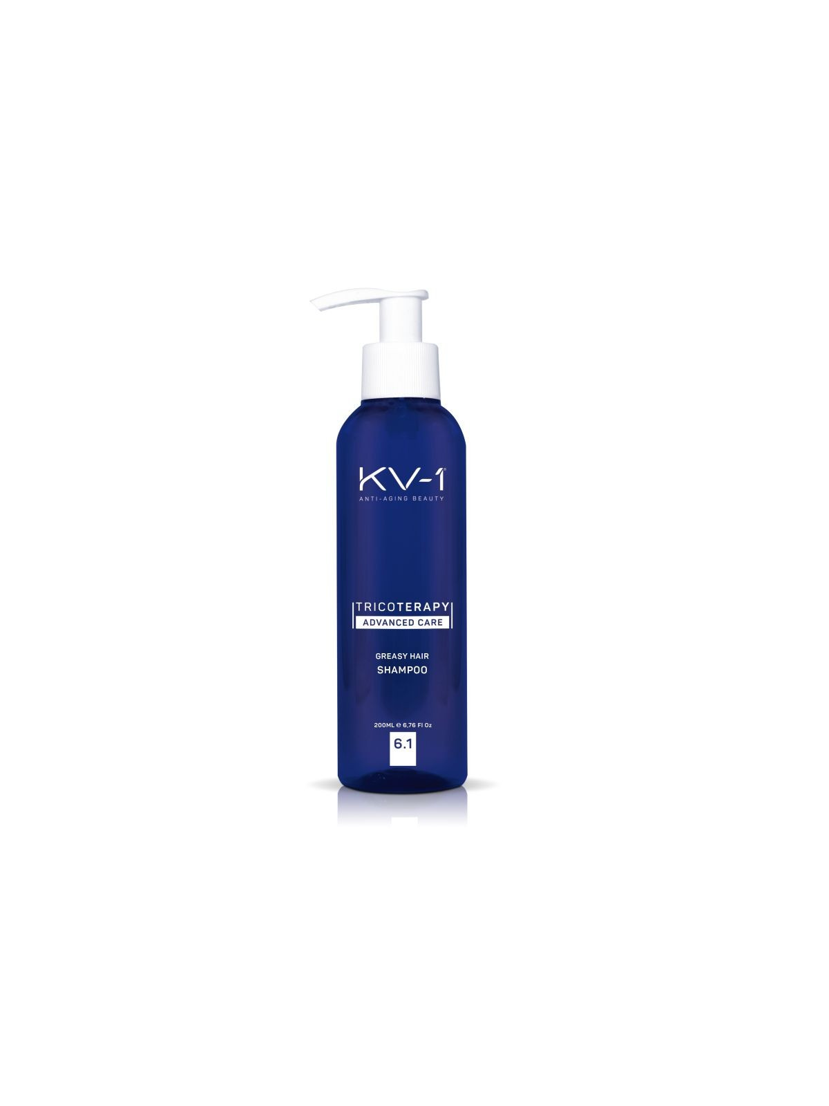 Šampūnas stipriklis intensyviam gydymui KV-1 GREASY HAIR SHAMPOO 6.1 200 ml