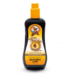 Aliejus su apsauga nuo saulės SPF6 Australian Gold SPF6 Spray Oil Sunscreen Carrot Oil Formula 237ml
