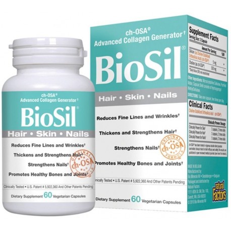 Maisto papildas plaukams, nagams BioSil Dietary Supplement 60vnt