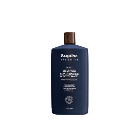 Plaukų šampūnas, kondicionierius ir kūno prausiklis Esquire GROOMING 3in1 shampoo, conditioner & body wash