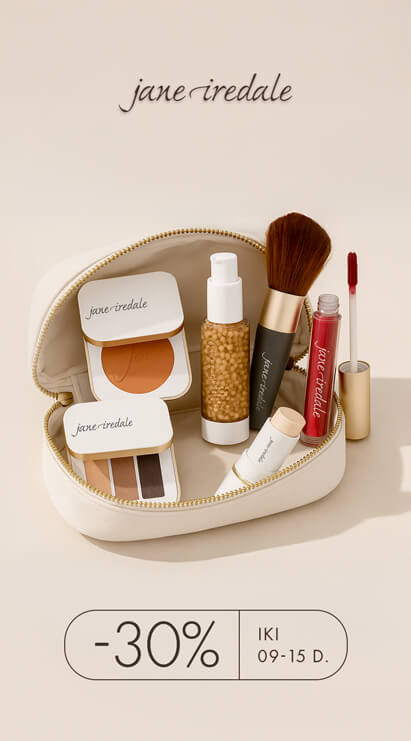 jane iredale veido kosmetika su 30% nuolaida