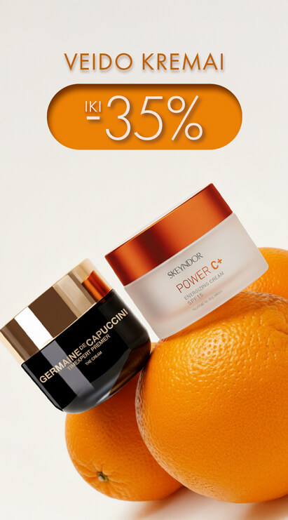 veido kremai švytinčiai odai su nuolaida iki 35 Garbanė.lt