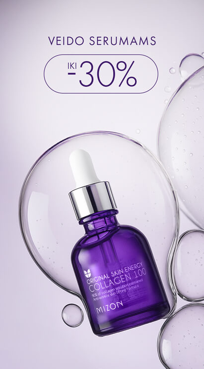 visiems veido serumams iki 30% nuolaida
